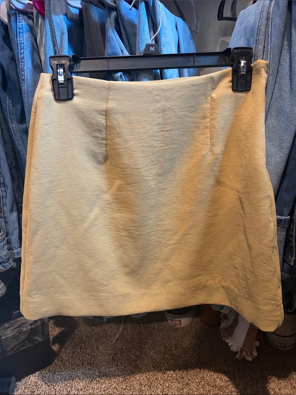a new day Yellow Mini Skirt - Simple A-Line